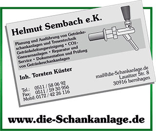 Schankanlagen- / Zapfanlagenbau in Hannover und Umgebung