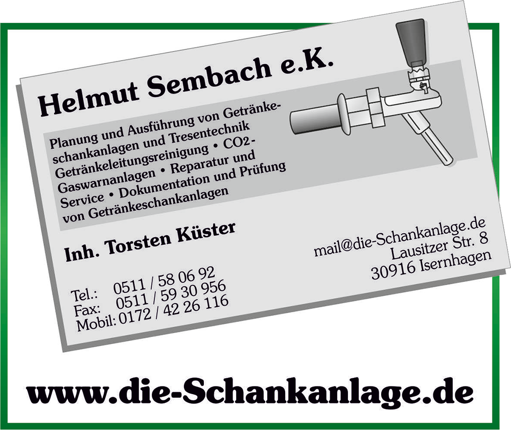Schankanlagen- / Zapfanlagenbau in Hannover und Umgebung